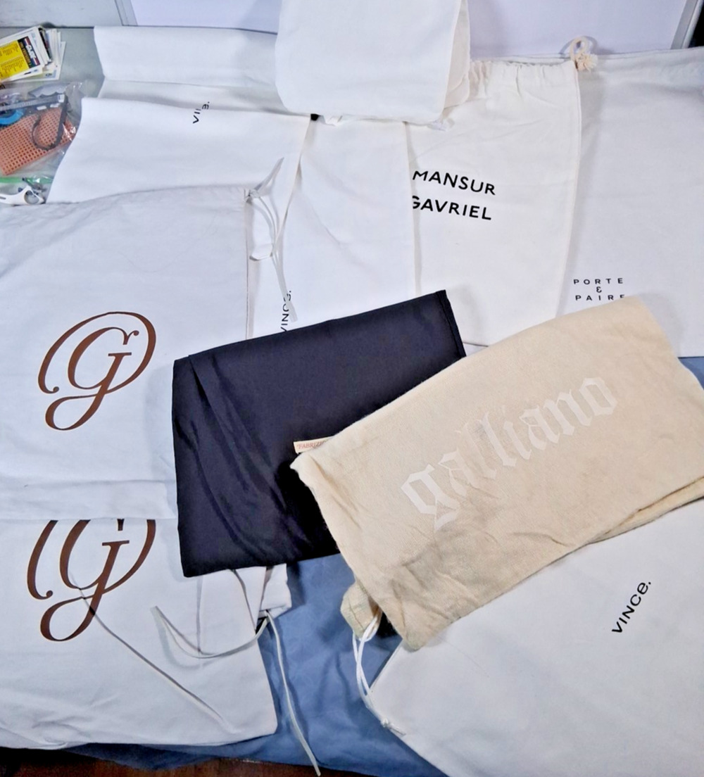 Lot 10 Dust Bags for Storage Travel Handbags Organizing